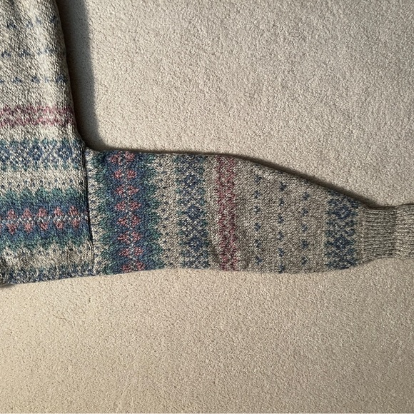 Vintage Eddie Bauer Crewneck Fair Isle Sweater - Picture 3 of 10